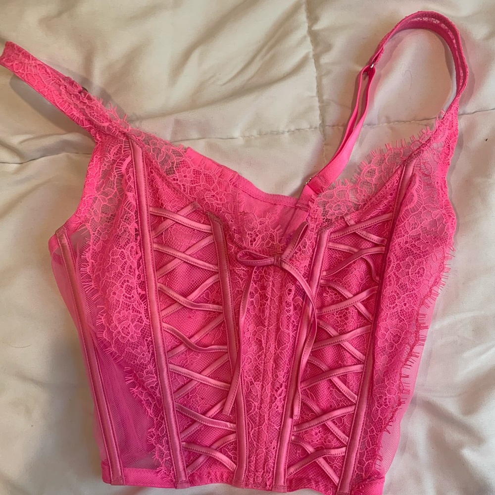 Victoria’s Secret pink corset